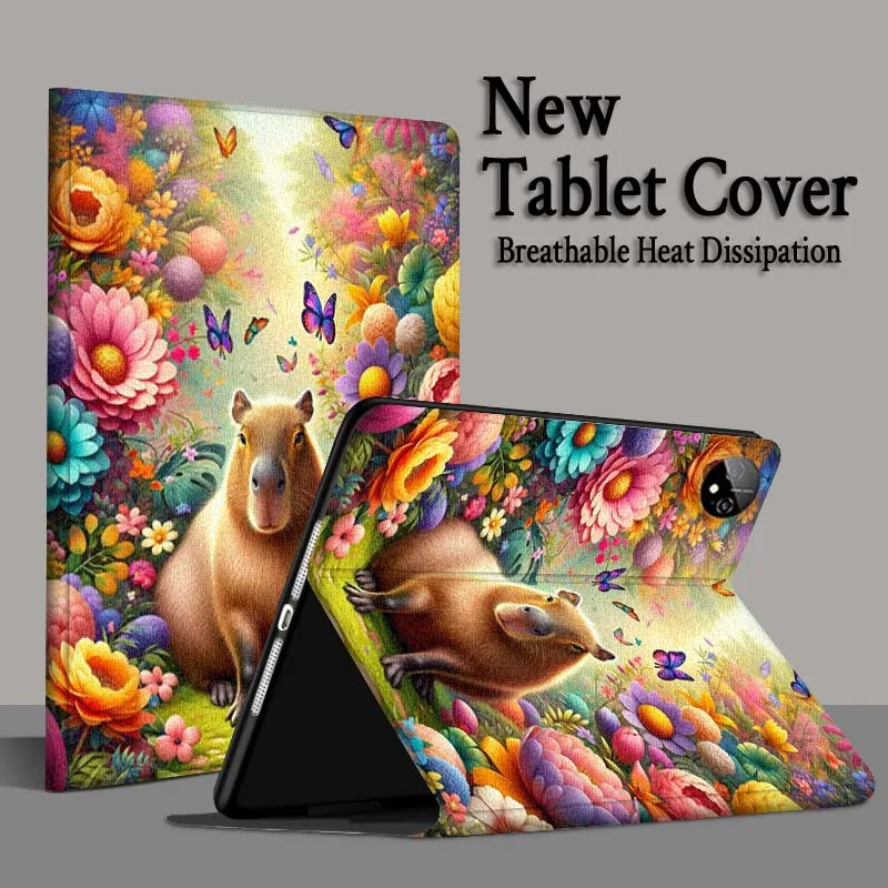 

Capybara Cartoon Cute For Honor Pad Tab Magic GT GT2 6 X8 V7 V8 X9 8 9 13 X8a X9a Pro 10 12.1 12.5 Inch Tablet Case