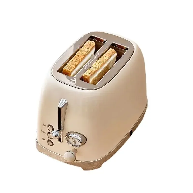 Breakfast Machine 38mm Card Slot Double-sided Heating 6-speed Toasting One Touch Defrost Multi-function Kitchen Toaster