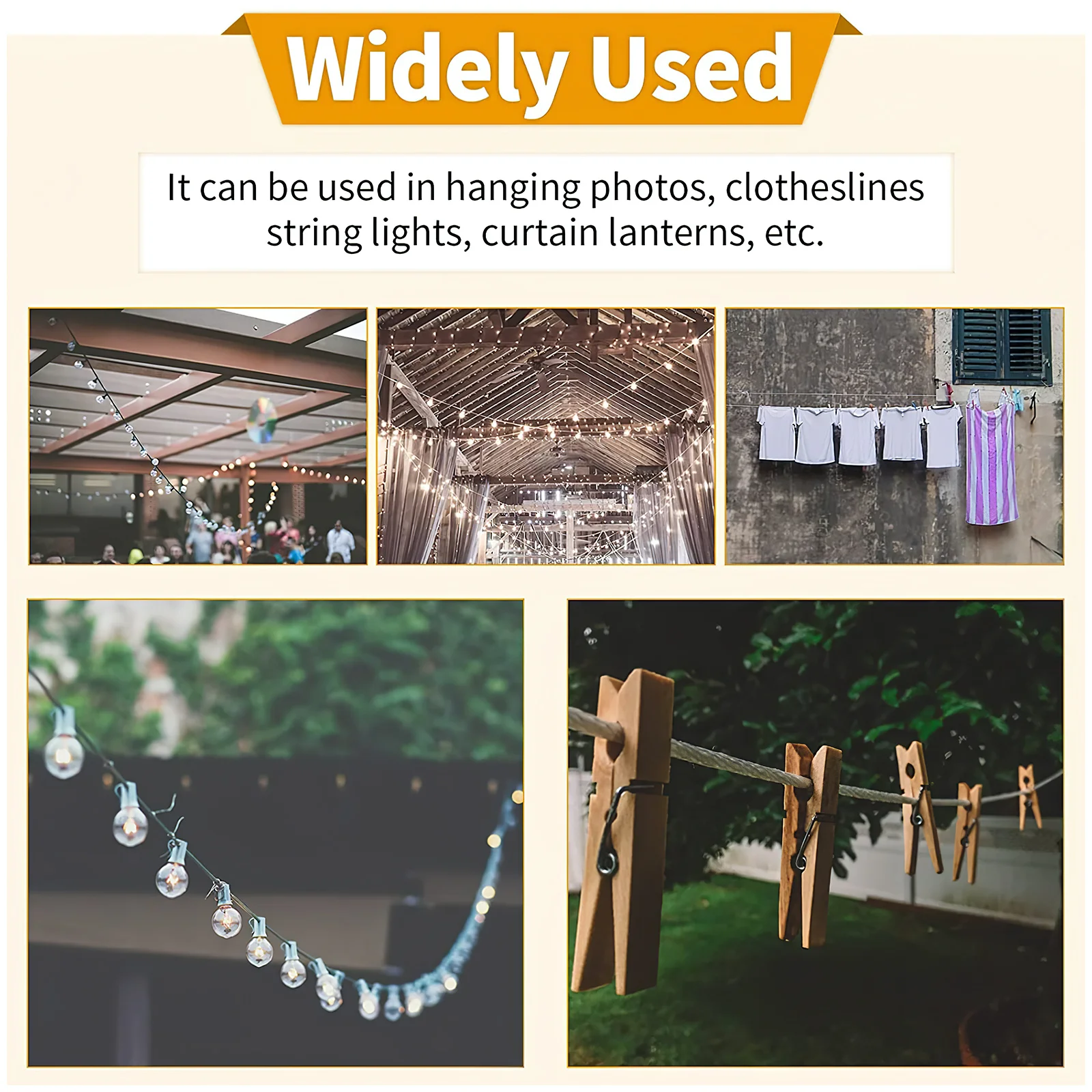 

25m Stainless Steel Cable Chic Design PVC Coated Wire Rope for Clothes Line String Garden Wire Steel Cable Clothes Line String