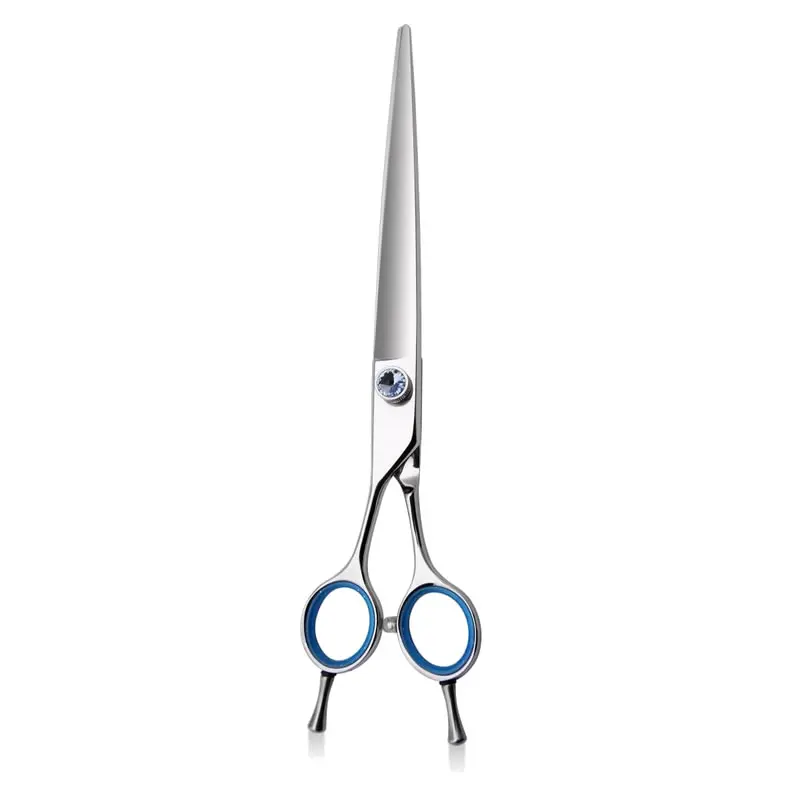 Left-Hand 8 Inch Japan 440C Steel Pet Grooming Straight Scissors Shears