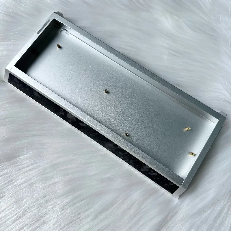 

Корпус для клавиатуры из кованого карбона и алюминия, индивидуальный дизайн для Mad60 Wooting60, эргономичные аксессуары для игровой механической клавиатуры, DIY