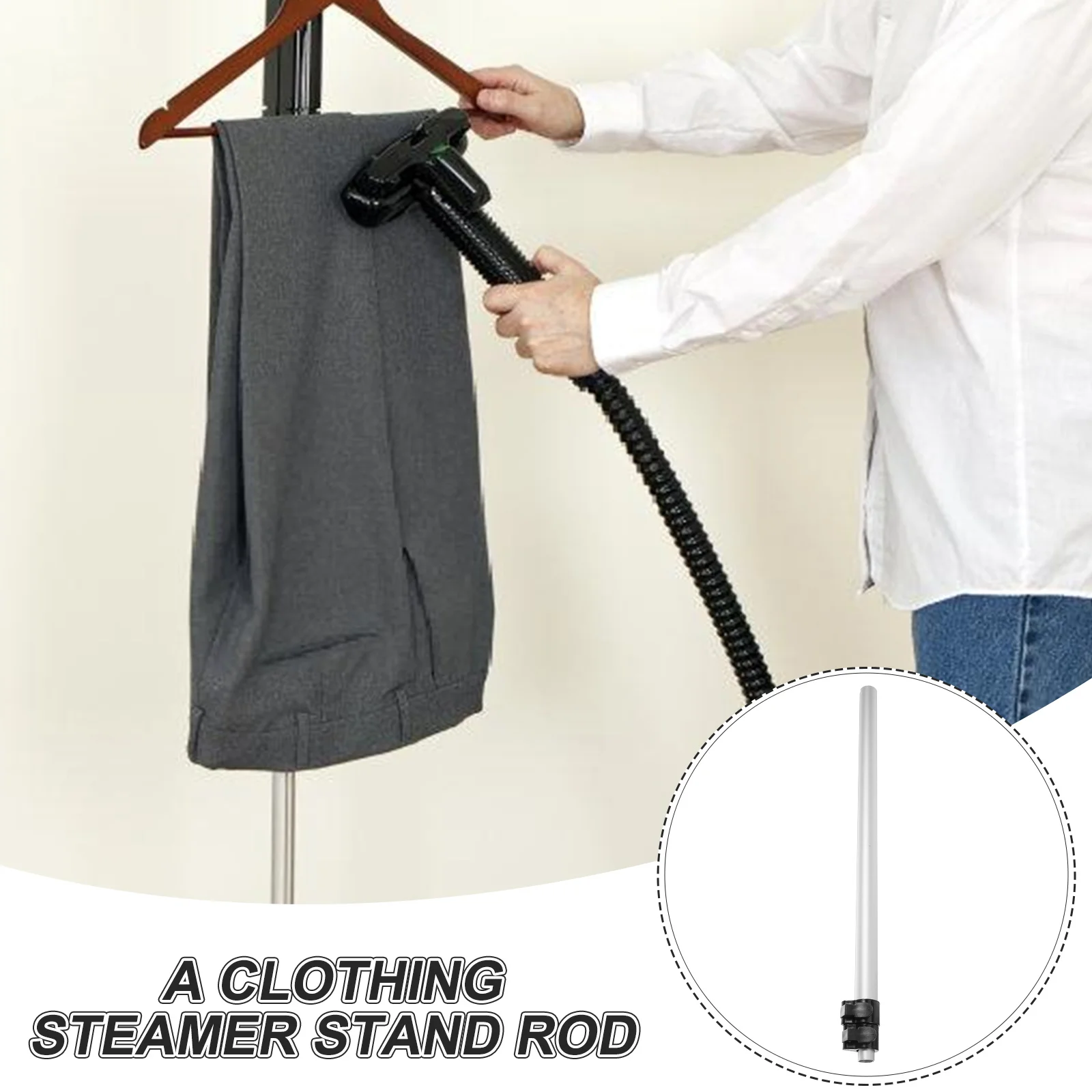 Garment Steamer Telescopic Rod Accessories Rack for Clothes Portable Stand Adjustable Pole