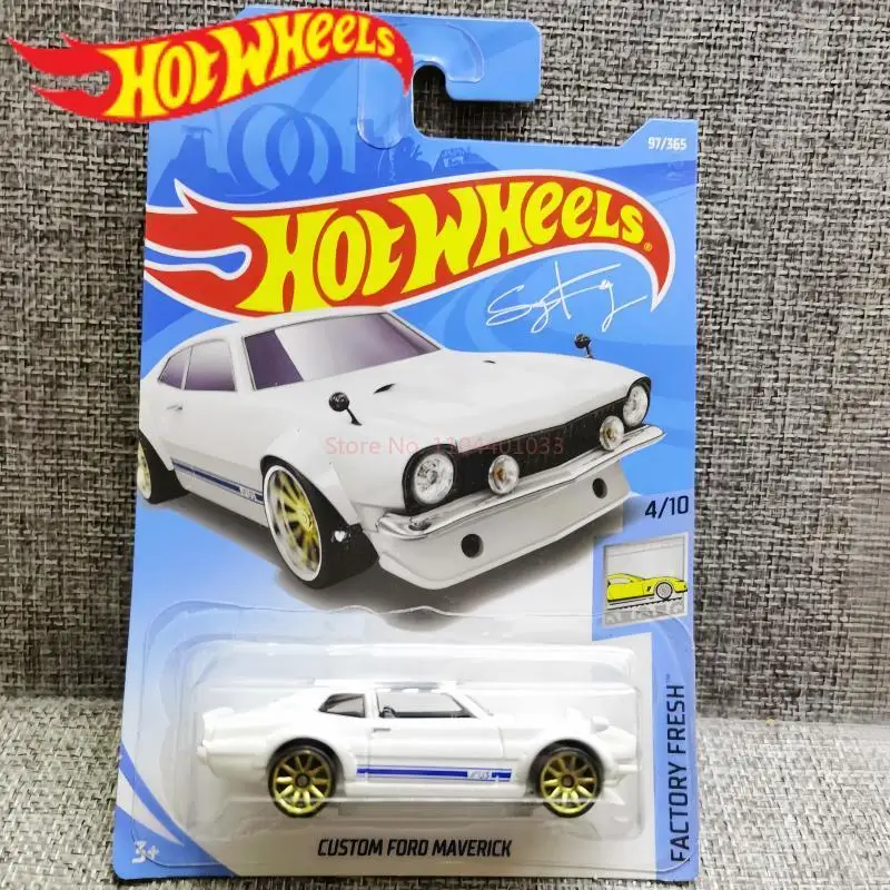 

Оригинальный в наличии 2018-97 Hot Wheels 1:64, литая под давлением модель автомобиля Ford Maverick, орнамент для мальчиков, коллекционные игрушки, подарки на день рождения