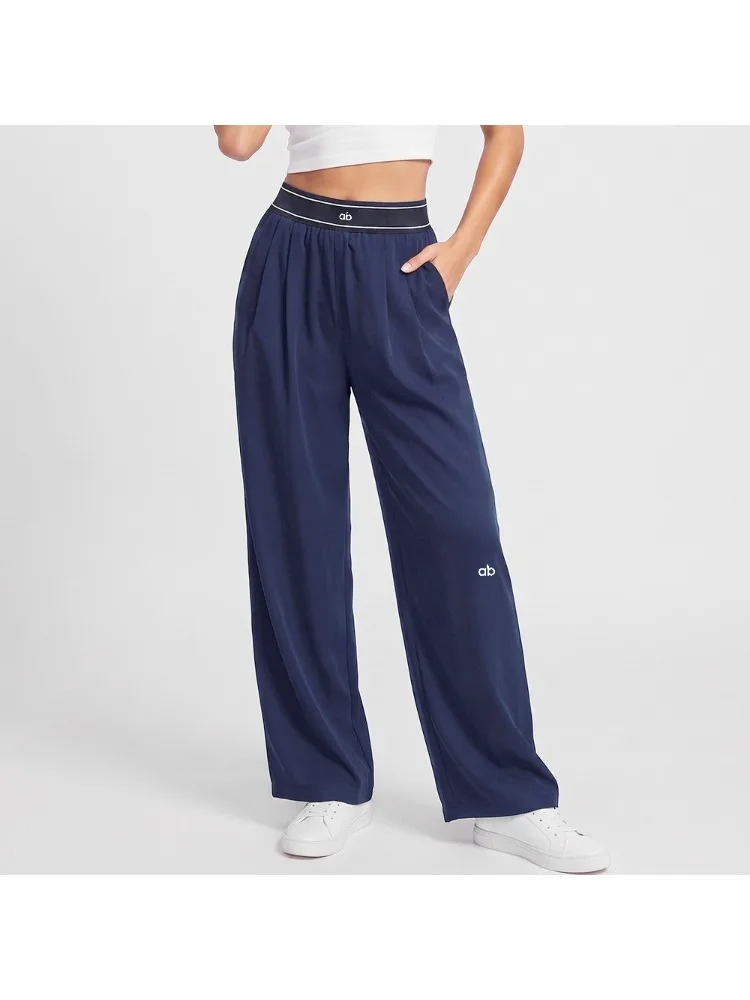 2026 Women's Loose Casual Sports High Waist Yoga Pants Breathable and Comfortable Versatile Trousers Women Wide Leg Sports Pants