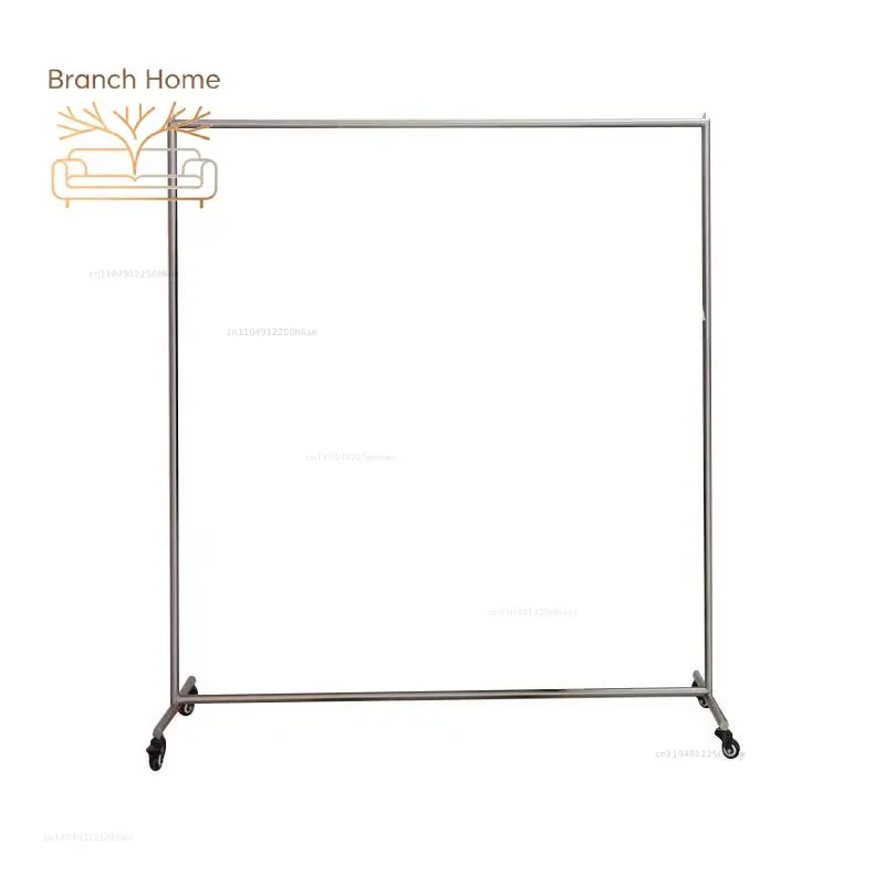 Clothing store display rack, display rack, floor moving wheels, women's clothing store rack, hanging clothes