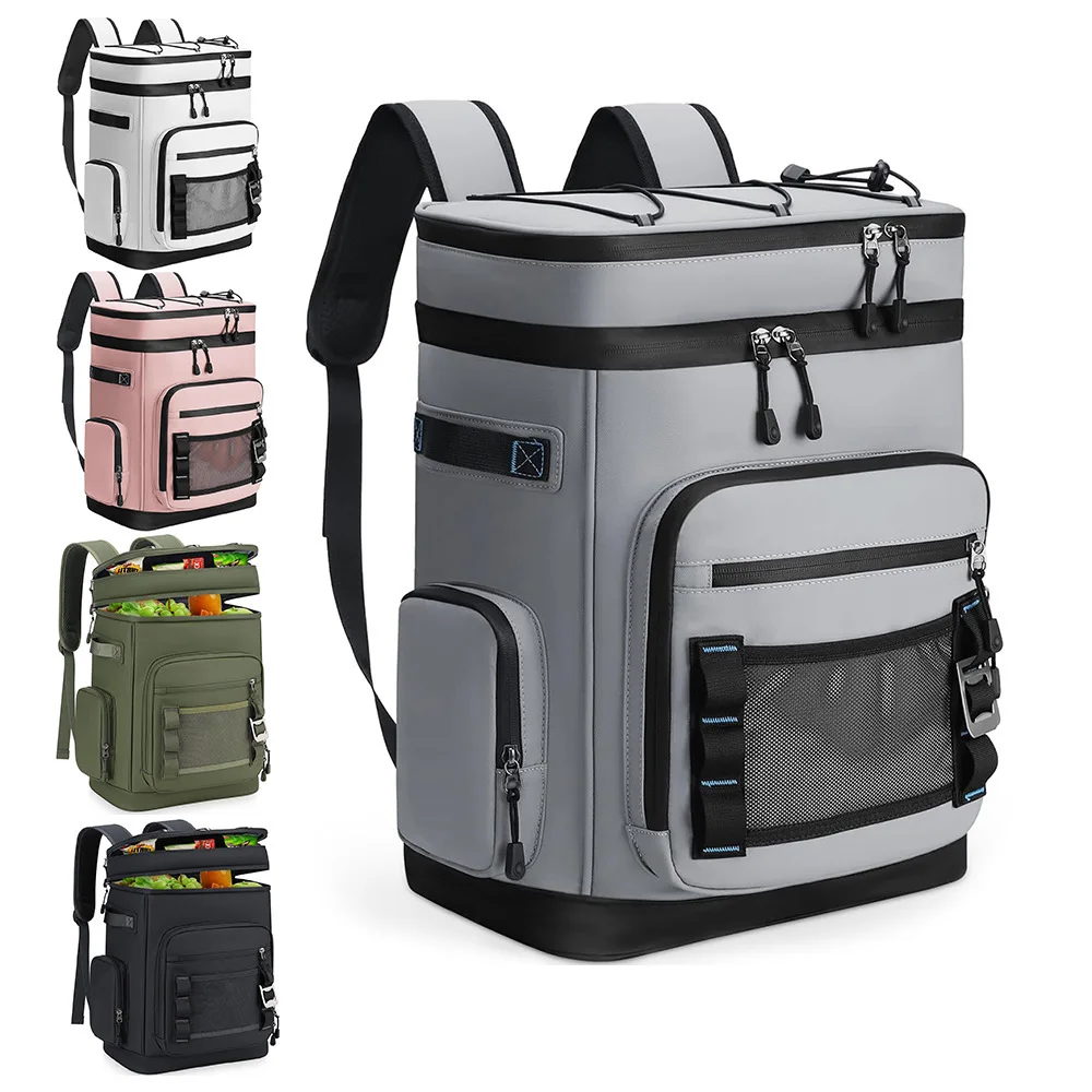 2026 Hot Sale Thickend Insulated Cooler Backpack Large Capacity Leak-proof Outdoor Picnic Bag Fresh-keeping Ice Bag