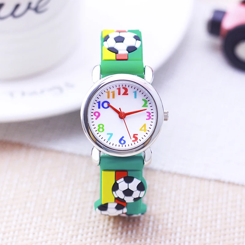 famous brand chaoyada children\'s 3D football silicone watches 3-12ages kids students reloj niño montre enfant garçon watches