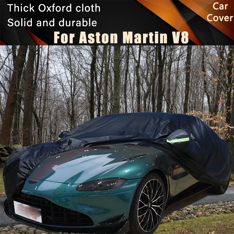 

For Aston Martin V8 Black Car Covers Outdoor Waterproof Dustproof Sun Rain Snow Protection Thick Oxford Cloth Full Outer Cover
