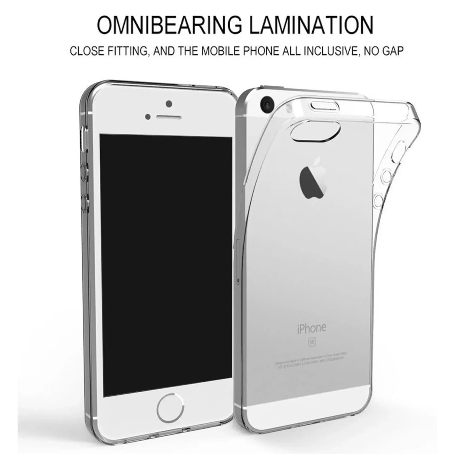 Clear Silicone Soft TPU Cover For iPhone 5S SE 2016 SE 2020 SE 2022 iPhone 6 7 iPhone 8 Transparent Coque Cases