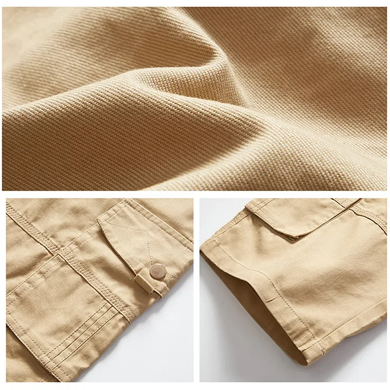 New style loose multi-pocket men's essential summer sports pants, fashionable men's fitness pants, loose sports pants, camouflag