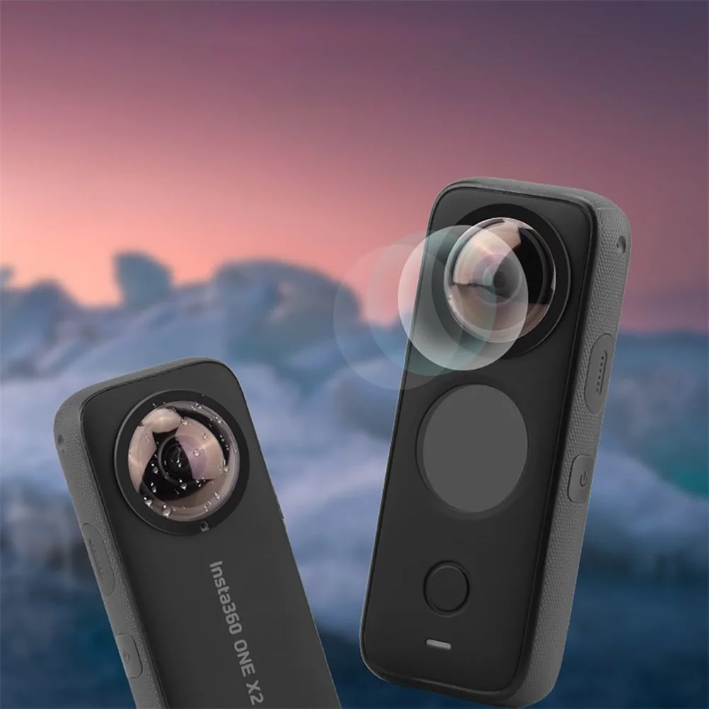 Protezione delle protezioni dell'obiettivo compatibile per uno X2 Action Camera panoramica accessori per cappucci protettivi per lenti appiccicose