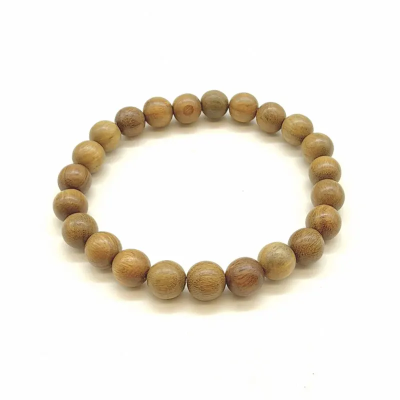 Natural Green Sandalwood Bracelets for Girls Lady 6mm 8mm 10mm Fragrant Verawood Bracelets for Man BRO998