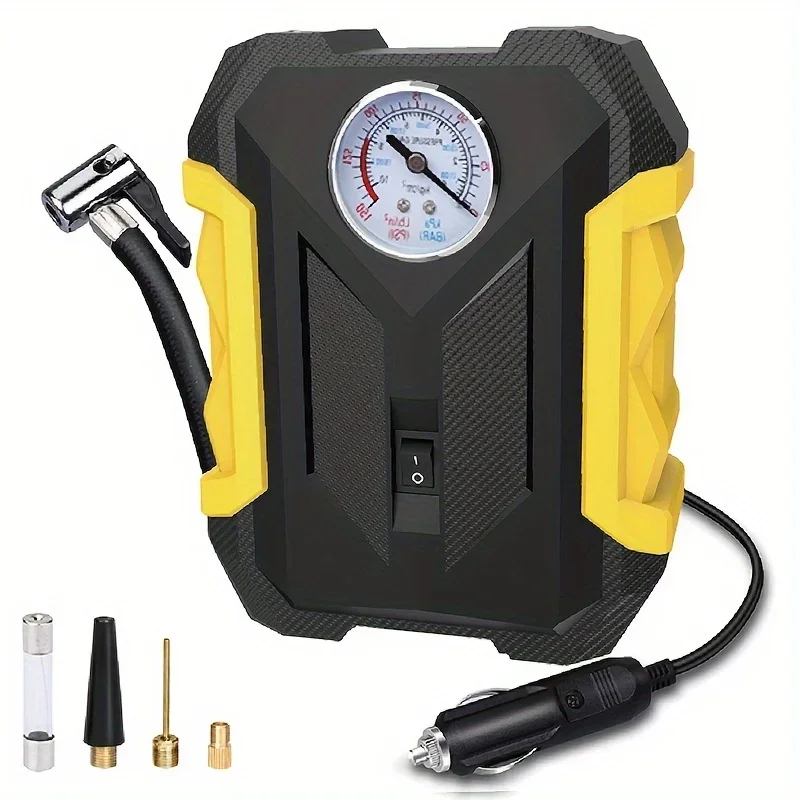 Portable Car Air Compressor Digital Tire Inflator Pump Travel Emergency LED Light Tire Air Pump Compressor for Car