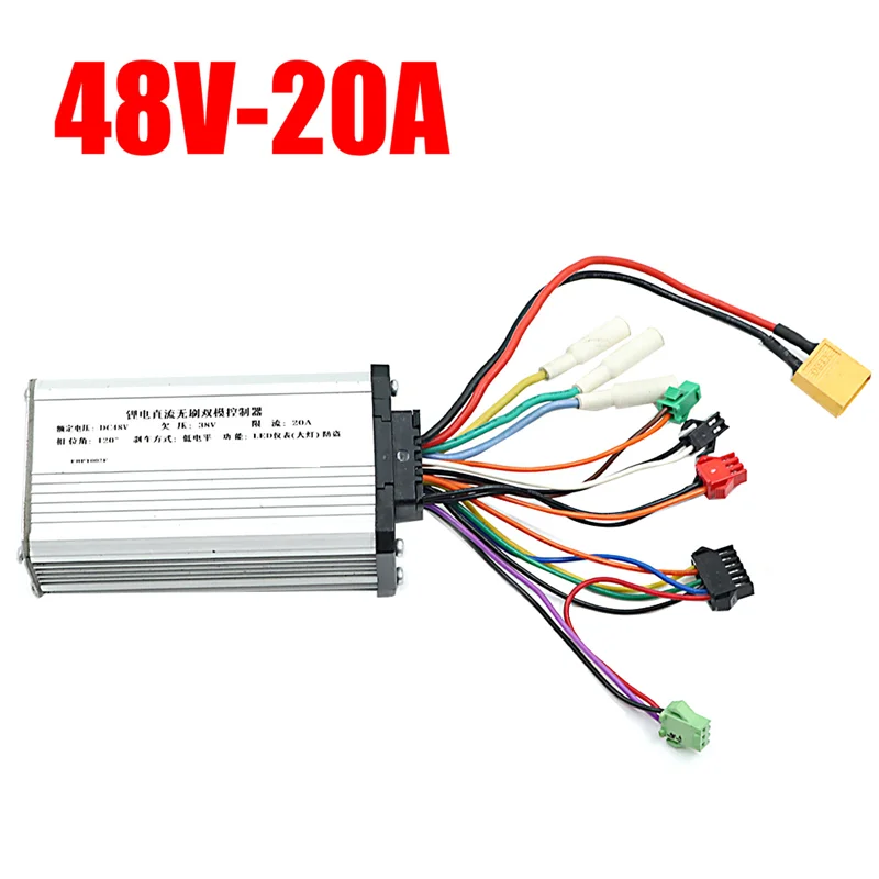 

JH-01 Meter Dashboard LCD Display 6PIN+48V 20A Brushless Controller Without Hall for Electric Scooter E Bike Accessories