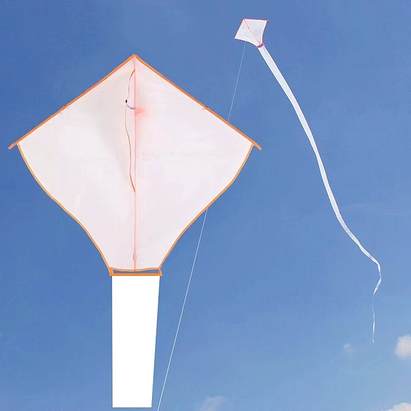 free shipping 15m white snake long tail kite diy blank kite cerf volant kites for professional large windsurf inflatable snake