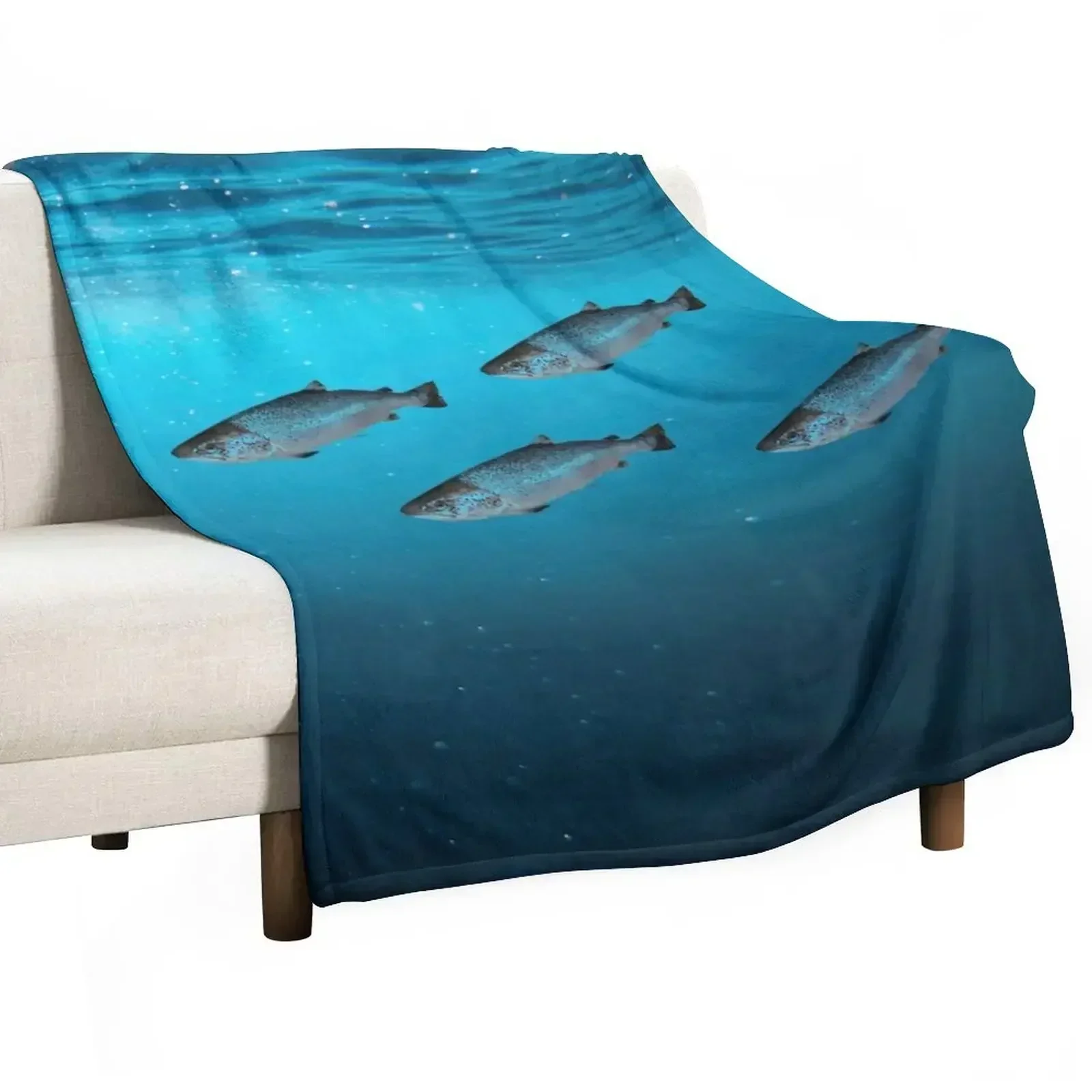 

Atlantic Salmon Throw Blanket manga For Decorative Sofa Blankets
