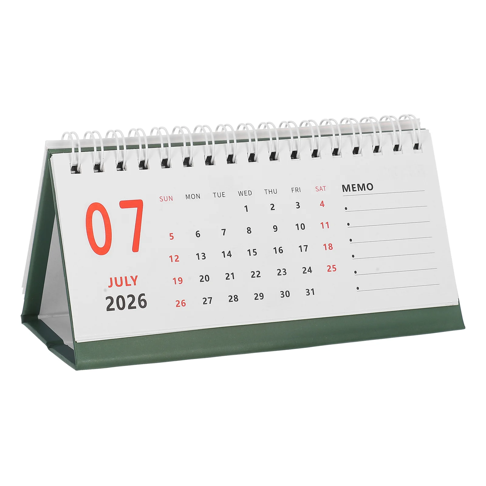 

18-Month Mini Desk Calendar 2025-2026 Small Desktop Standing Flip Monthly Planner For Home Office School Use Foldable