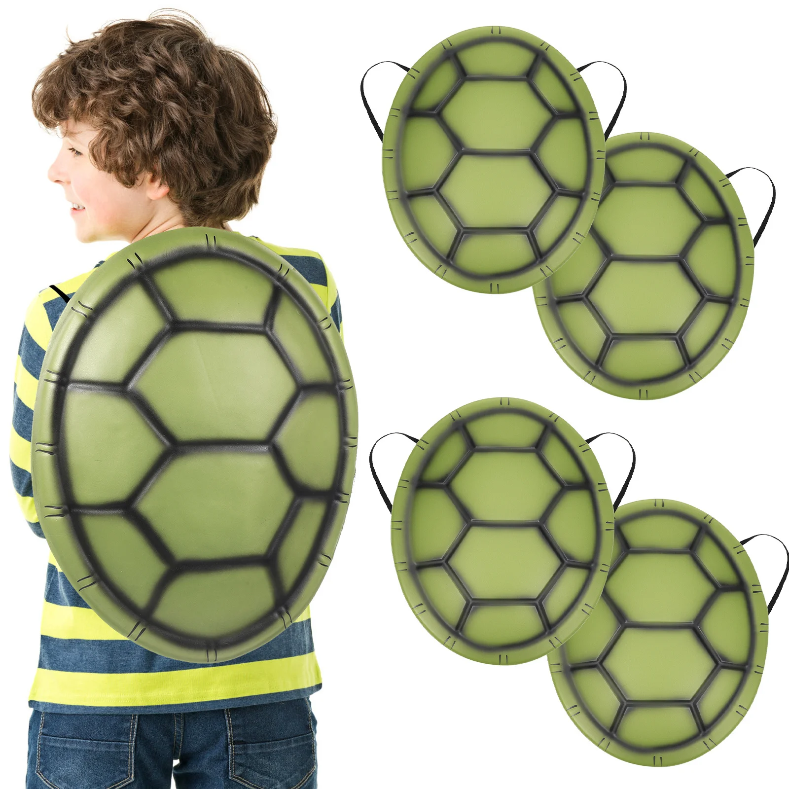 

Party Turtle Shells for Halloween Costume Animal Dress Up Cosplay Outfit Tortoise Shell Accessory Play Pretend Game
