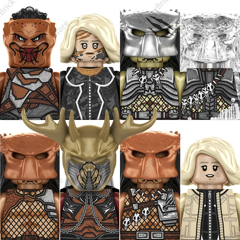 Figuras de Ação Mini do Filme Predator Badlands, Blocos de Montar, Caçador Alienígena, Modelo Dek Kue Android Sia, Brinquedos para Crianças