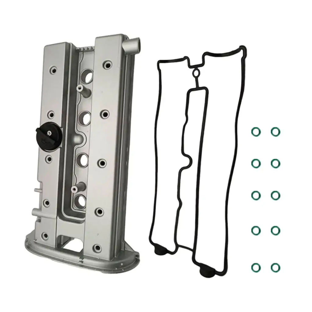 Engine Cylinder Head Valve Cover Chrome Finish Replacement Accessory for Chevrolet Opel Vectra 92062396 90501942 view 2