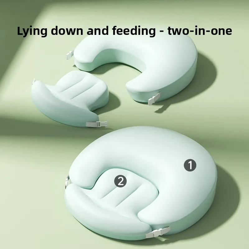 타오치베이비 경사형 수유 베개, 분유 흘림 방지 수유 베개, 신생아 침대 수유 보조기구