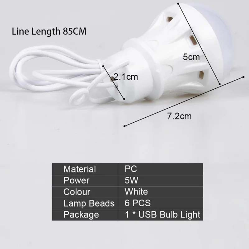 USB interfacebulb 5V low voltage bedroom light picnic camping energy-saving lamp Ground stall night market LED lighting light