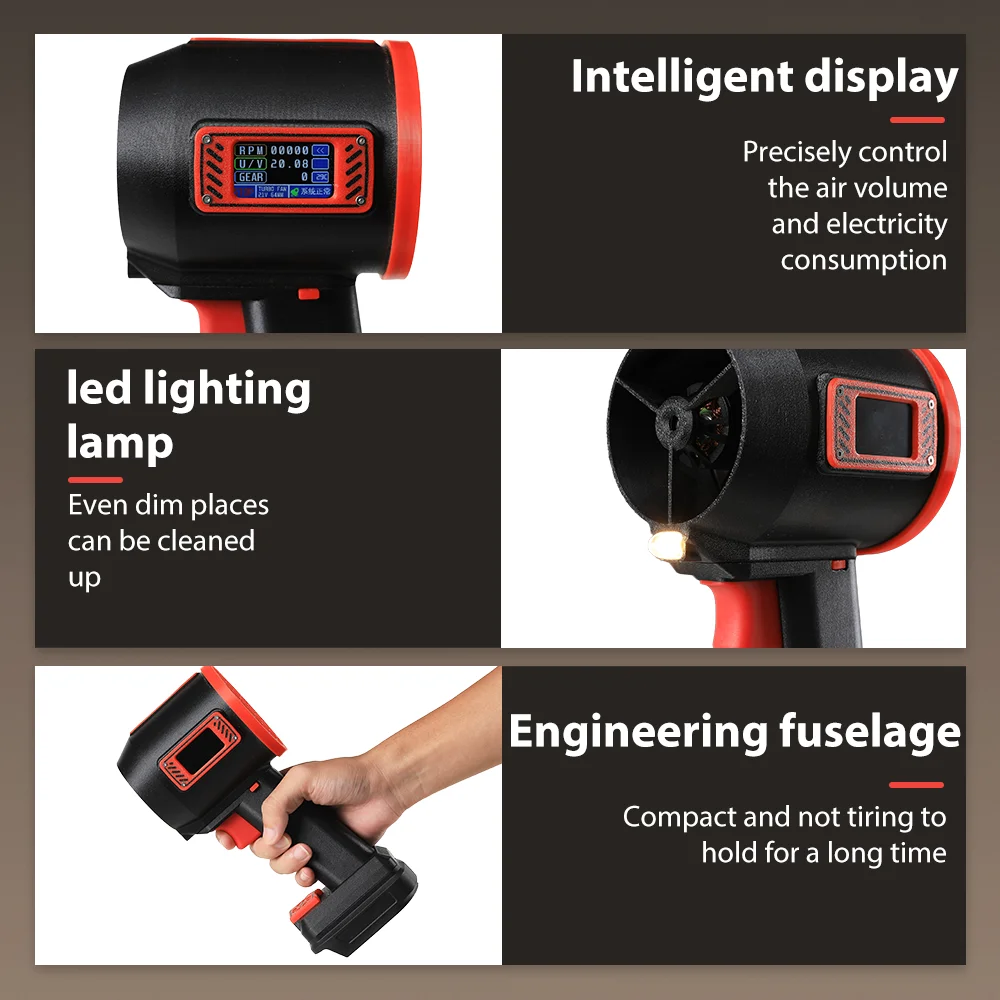جديد X70 MAX توربو مروحة عنيفة 1500 واط توربو منفاخ نفاث لماكيتا يده مروحة نفاثة منفاخ لاسلكي محمول قوي لا بطارية