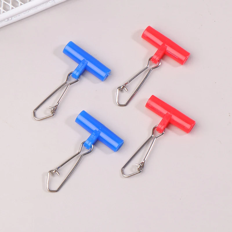 10Pcs Fishing Line Sinker Anti-tangling Fishing Accessories Slide Plastic Head Swivel With For Duo Lock Snap Fishing Tackle