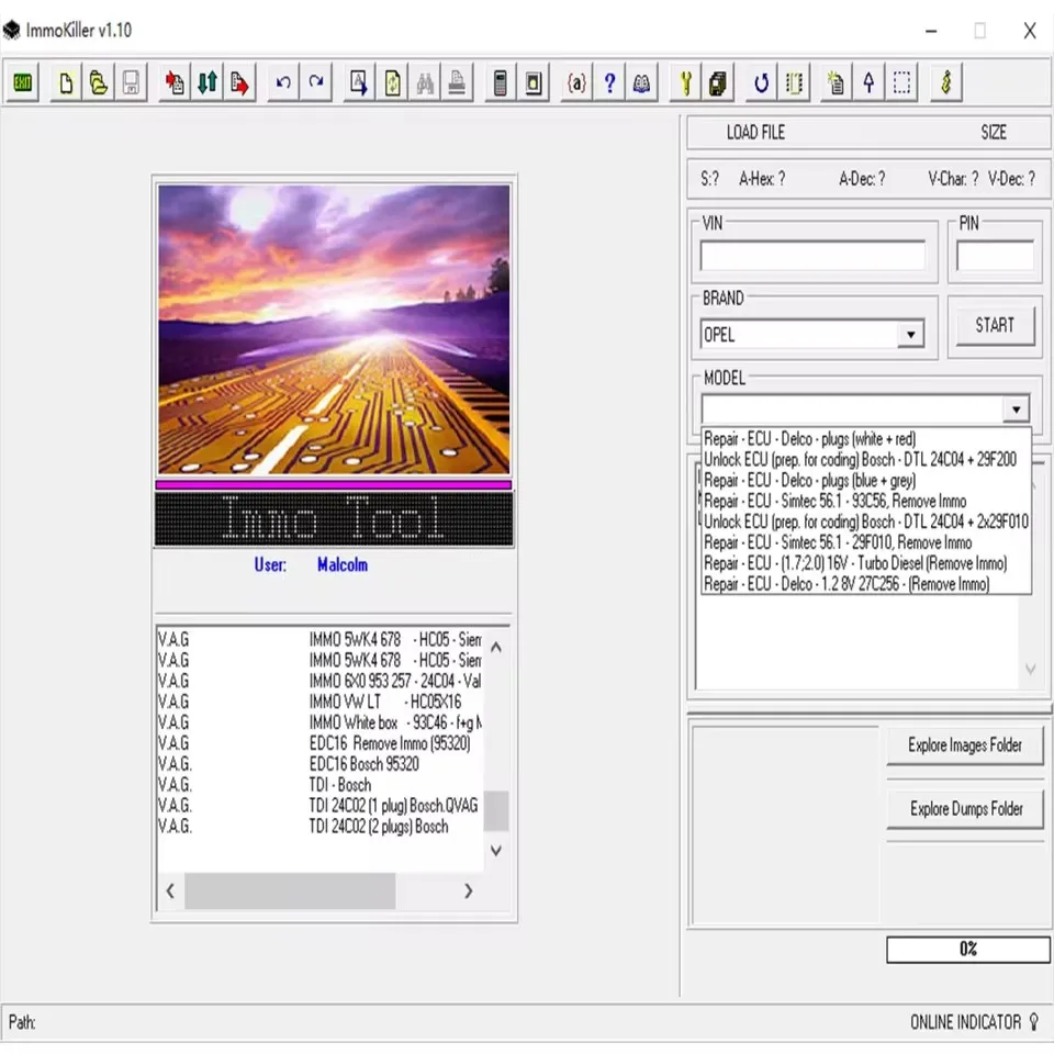 ImmoKiller V1.10 y herramienta de servicio IMMO 1.2 apagado Software ECU Programador Nueva versión para programación de claves d