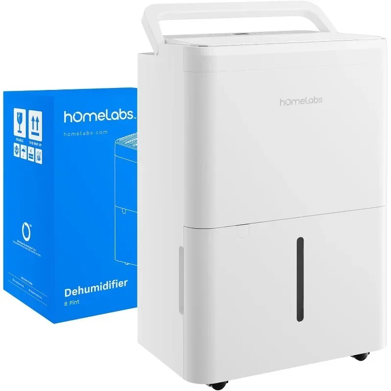 NEW.1,000 Sq. Ft Portable Dehumidifier - Ideal for Home Bedroom, Bathroom, Office and Small Sized Rooms  - 8 pint