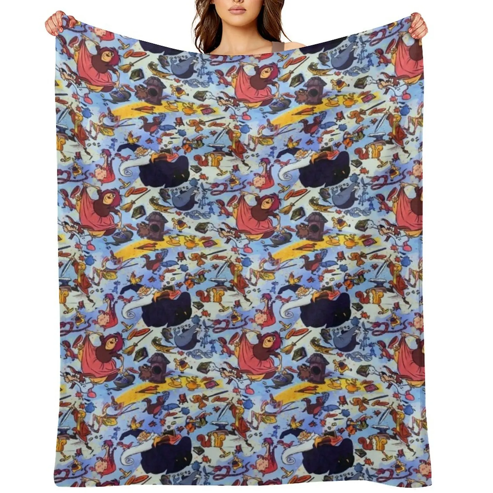 

Sword in the stone of King Arthur Throw Blanket Shaggy For Sofa Thin sofa bed Bed Fashionable Blankets