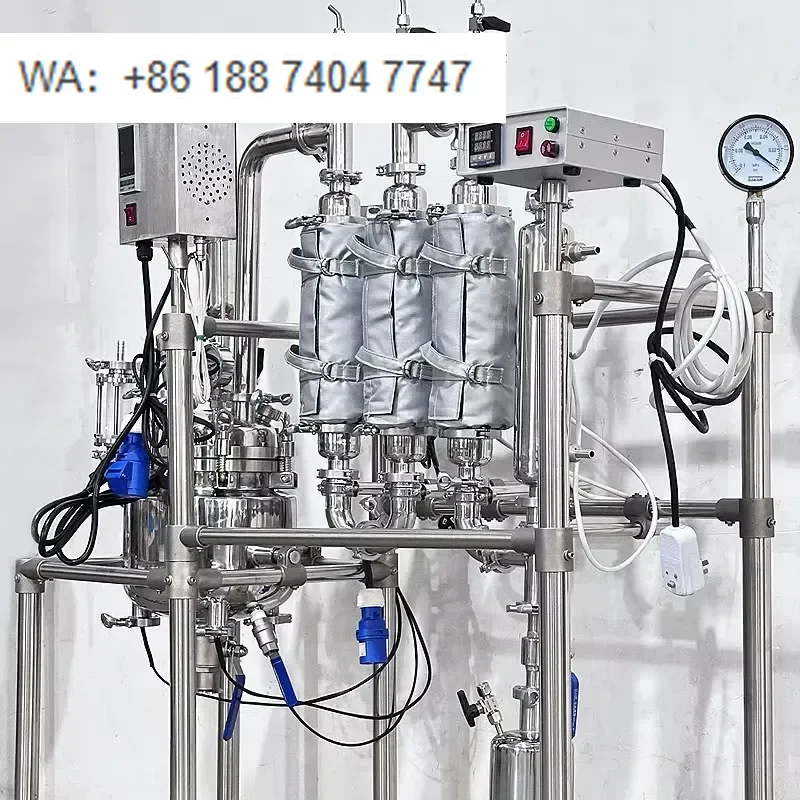 for Yuhua Lab ODM 5L Heating Jacketed Stainless Steel Rectification Reactor with Multi Section Columns