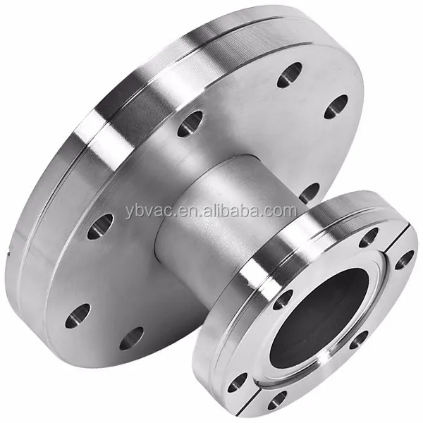 Customizable 316L Stainless Steel CF Ultra-High Vacuum Adapter Low Pressure Conflat Flange Reducer Precision-Machined Fittings