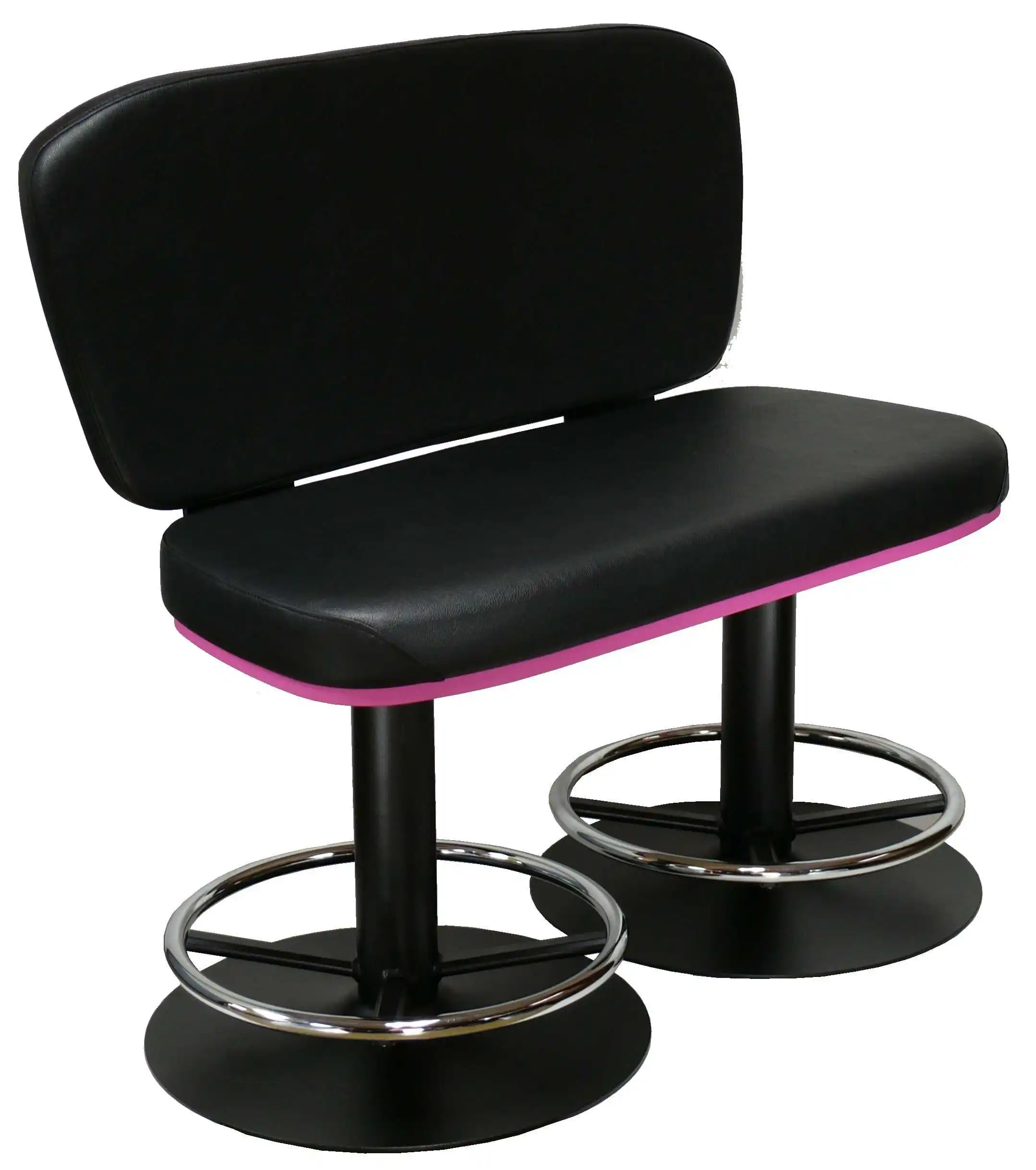 Adjustable Bar Chair with Backrest Memory Foam Double Seat Casino Stool Comfortable Furniture for Home