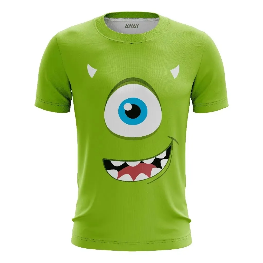 Casual Anime Cosplay Costumes, Monster Company, Mike, Soft and Comfortable Fabric, Body Shaping,  Family Matching 3D Printing