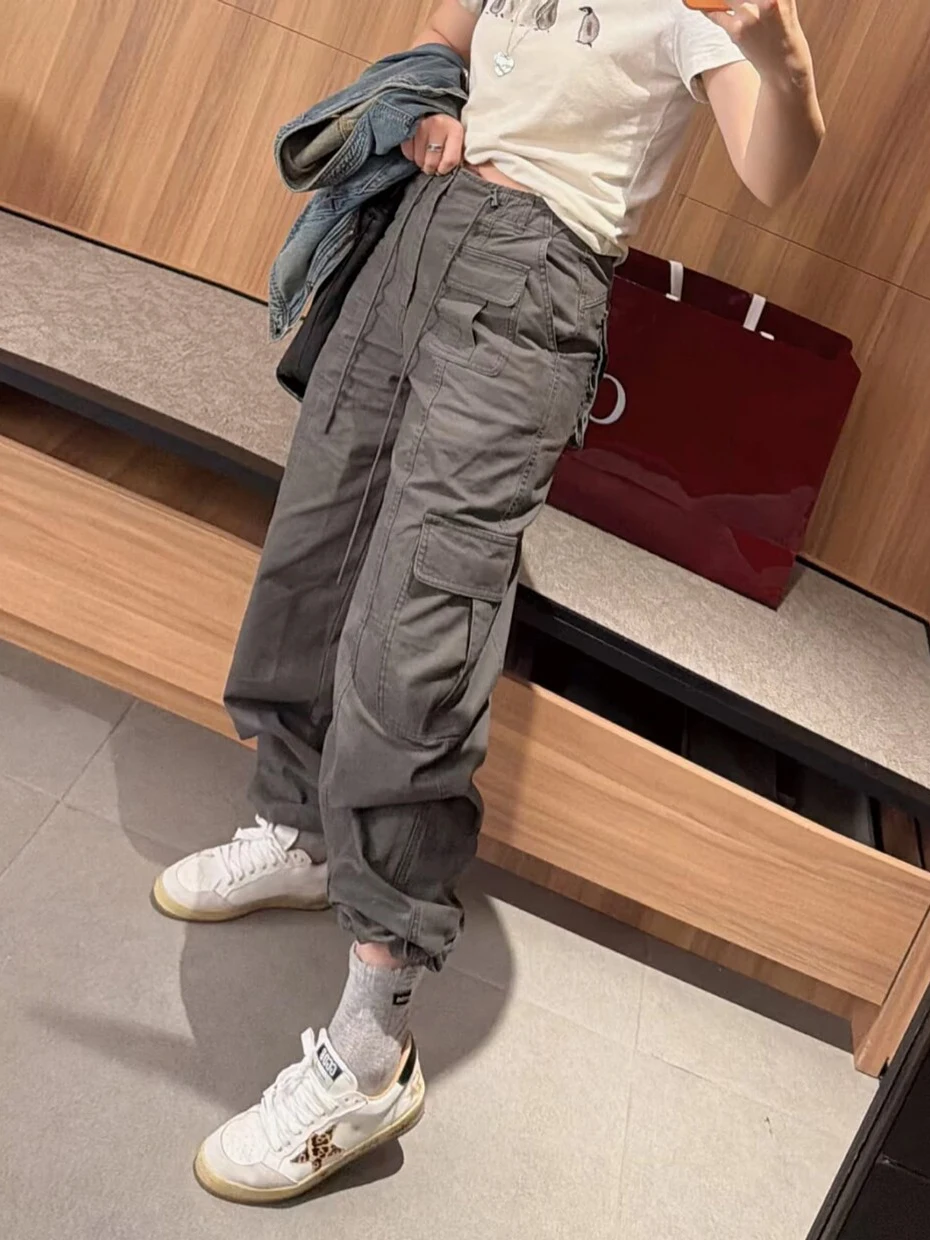Slimming High Waist Wide Leg Workwear Pants Straight Cut for Pear Shaped Body Casual Comfortable Women's Autumn Fashion