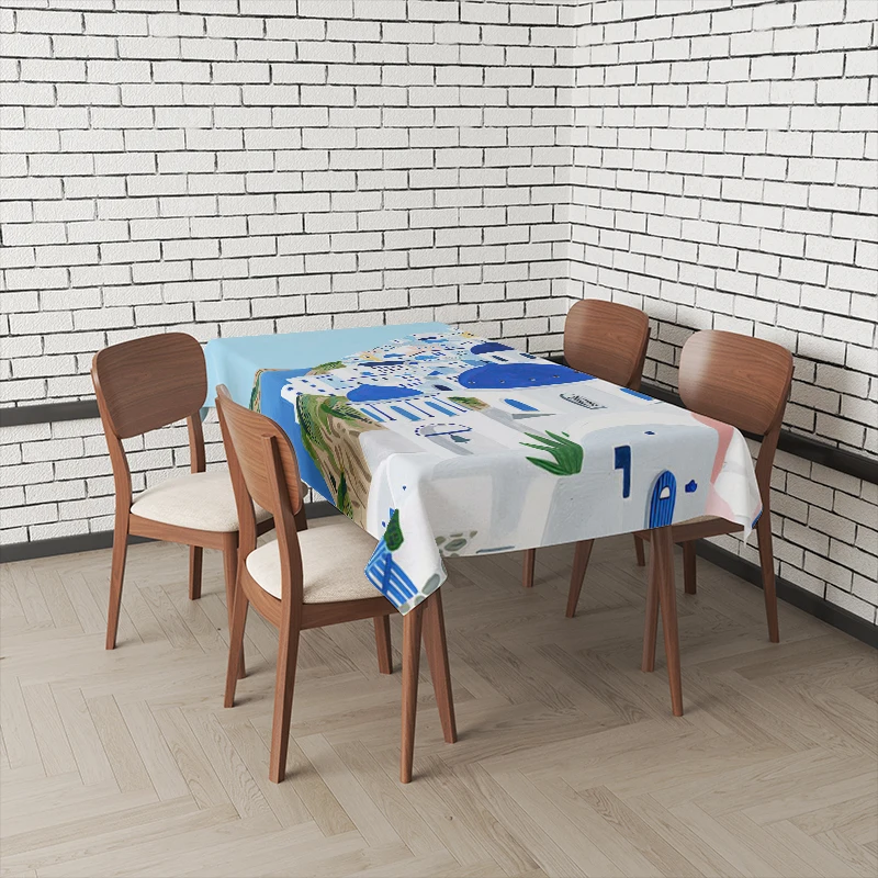 Home tablecloths for dining table decoration Natural and Animal Styles rectangular table accessories cloth Anti-stain tablecloth