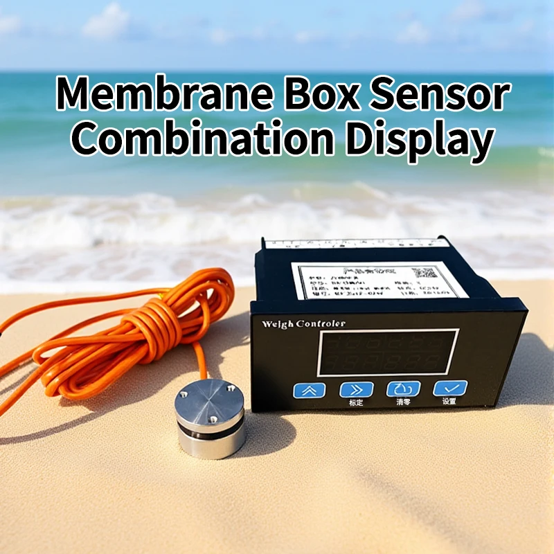 B3 Indicator and Micro Load Cell, 25mm Planar Capsule Weighing Sensor + Upper and Lower Limit Alarm Instrument Acquisition Meter