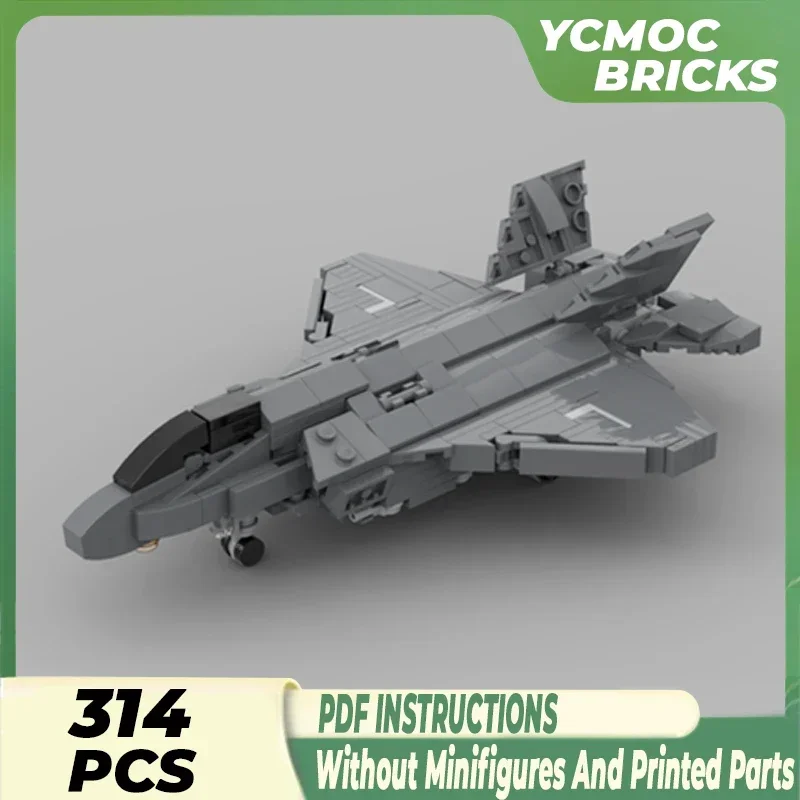 

Military Aircraft Model Moc Building Bricks USMC F-35B Fighter 1/72 Technology Blocks Gifts Christmas Toys DIY Sets Assembly