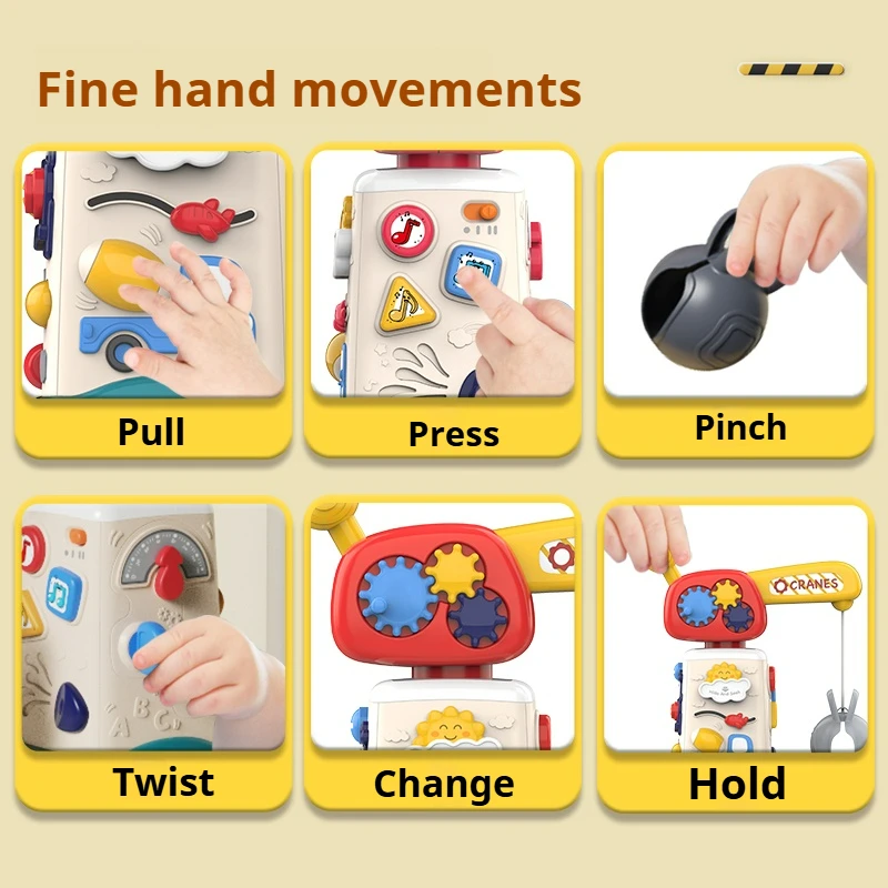 لعبة مركبة هندسية مع رافعة برج الضوء والموسيقى، نموذج بناء كلاسيكي، رافعة شوكية، لعبة سيارة للأولاد، مهارات حركية دقيقة، هدية عيد الميلاد #6