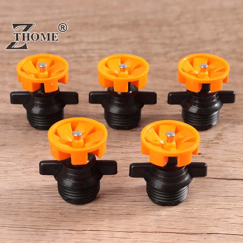 

1/5Pcs 1/2" Male Thread Automatic Rotation 360 Degree Watering Nozzle Sprinkler Garden Park Lawn Flower Vegetable Irrigation