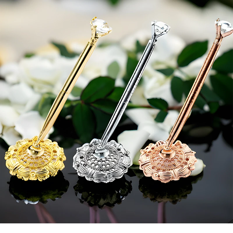 1 pièces livre d'or de mariage écriture signature stylo diamant mariée pour être cadeaux de demoiselle d'honneur décor de mariage enterrement de vie de jeune fille douche nuptiale