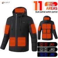 SMO Heated Jacket Winter Heating Motorcycle Jacket USB Electric Heating Jackets Hooded Camping Warm Motorcycle Heated Clothe ﻿