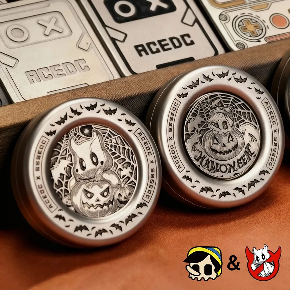 

ACEdc Original & SSS EDC Хэллоуин Механическая молочная крышка III Haptic Coin Титановые игрушки-непоседы для взрослых Гаджеты для облегчения тревоги