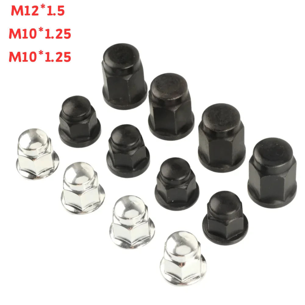 4PC M10x1.25/M12x1.5 Lug Nut Wheel Hub Nut Fit Huansong HS ATV Scooter Buggy UTV Quad Bike Moto Alloy Aluminum Rim Wheel
