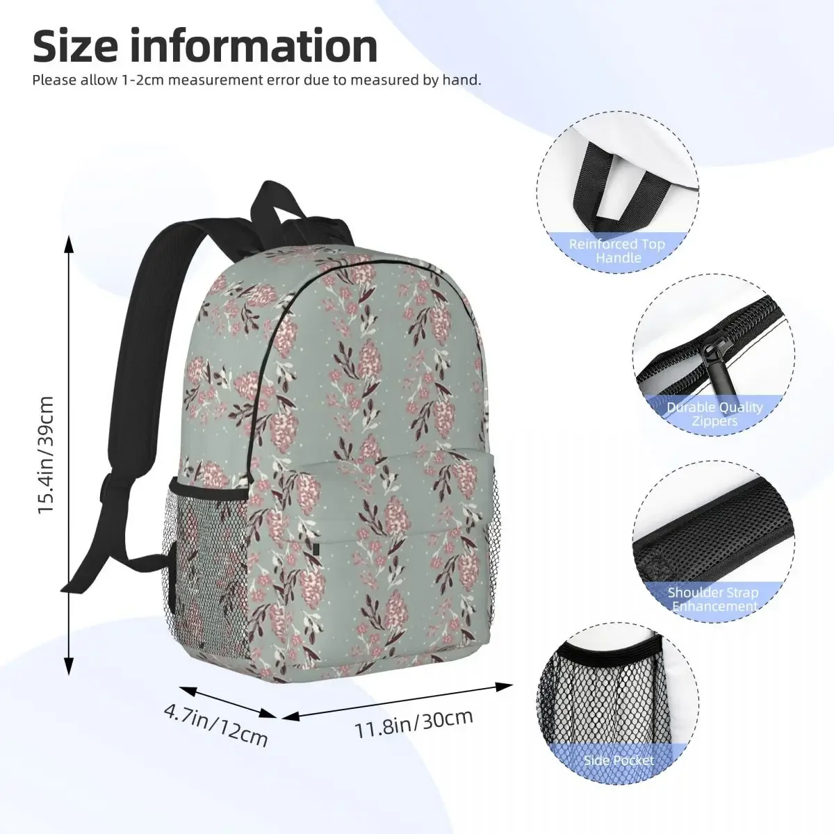 Mochilas de rayas de flores, mochila para niños y niñas, mochilas escolares de dibujos animados para niños, mochila para ordenador portátil, bolso de hombro de gran capacidad