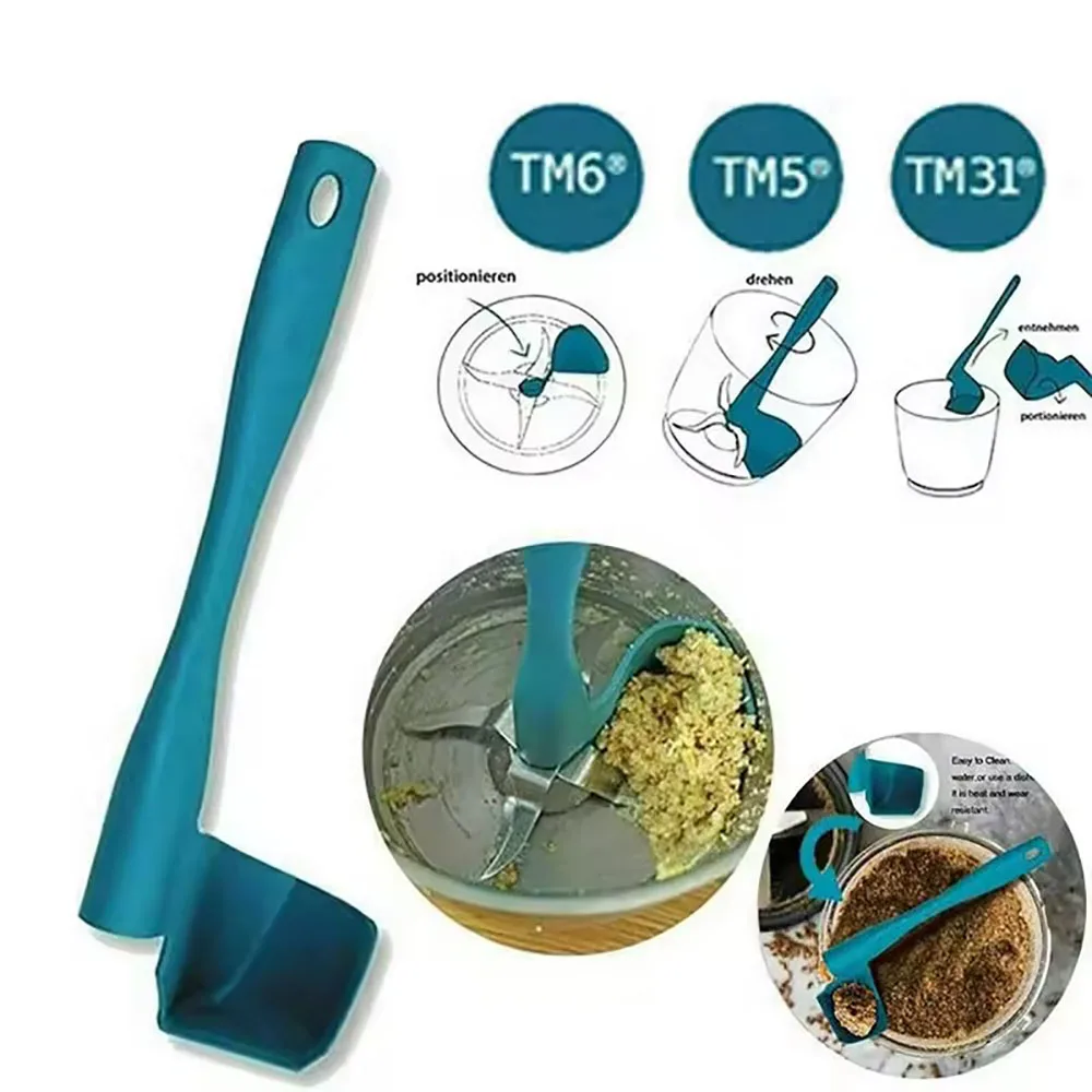 Rotating Spatula for Kitchen Thermomix, Multifunction Utensil for Removing Portions of Food, Mixing Drums, TM5, TM6, TM31