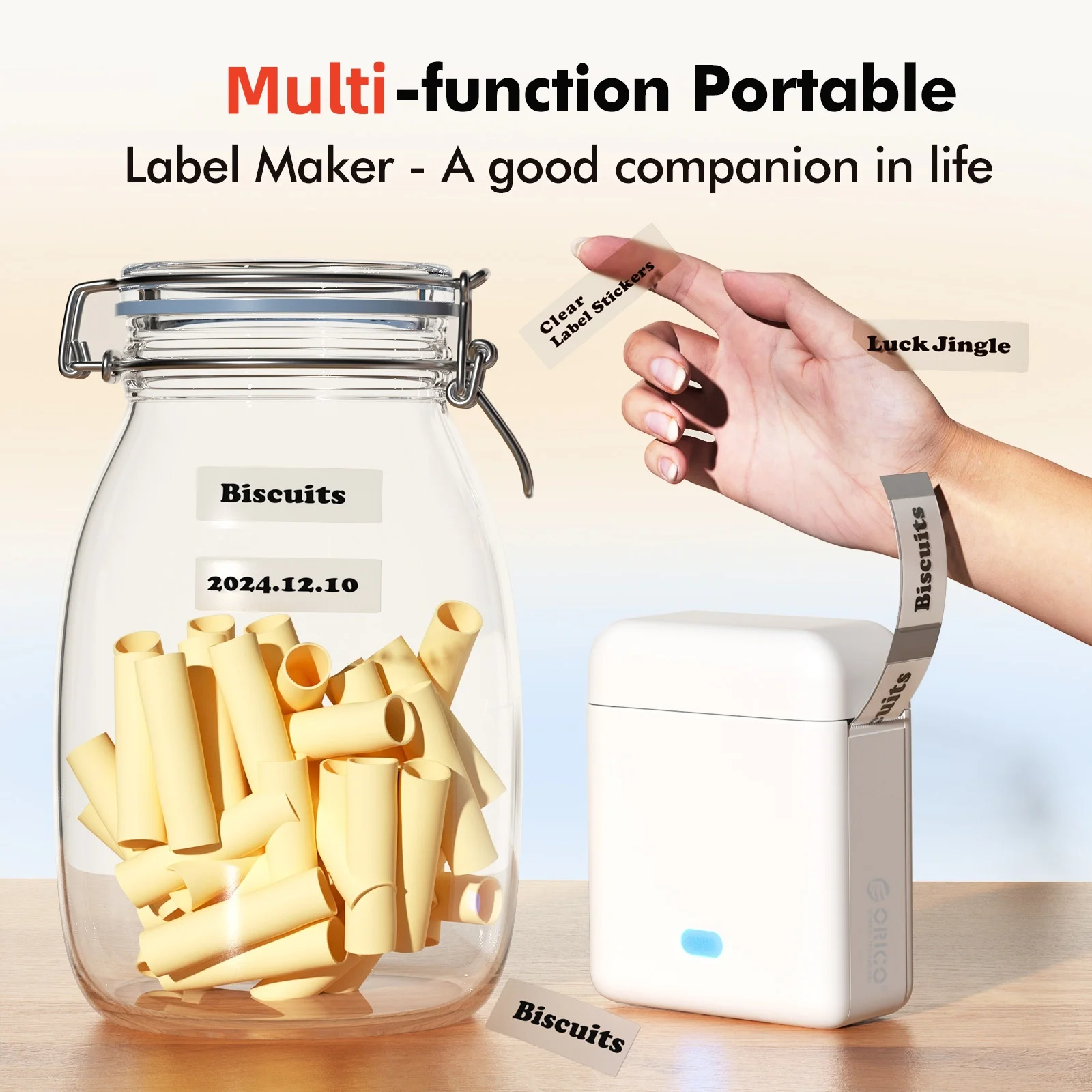 Mini Wireless Thermal Label Printer product photo