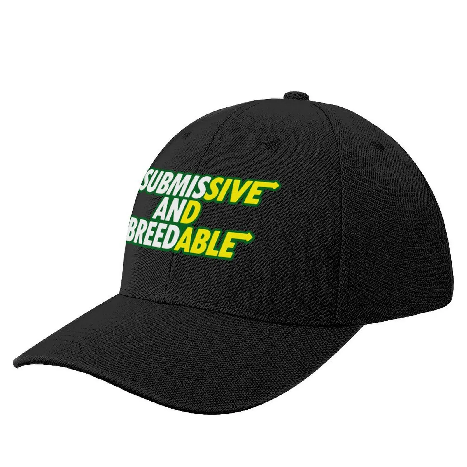 Submissive and Breedable (Black) Baseball Cap Fishing cap hard hat Brand Man cap Horse Hat Women Men's