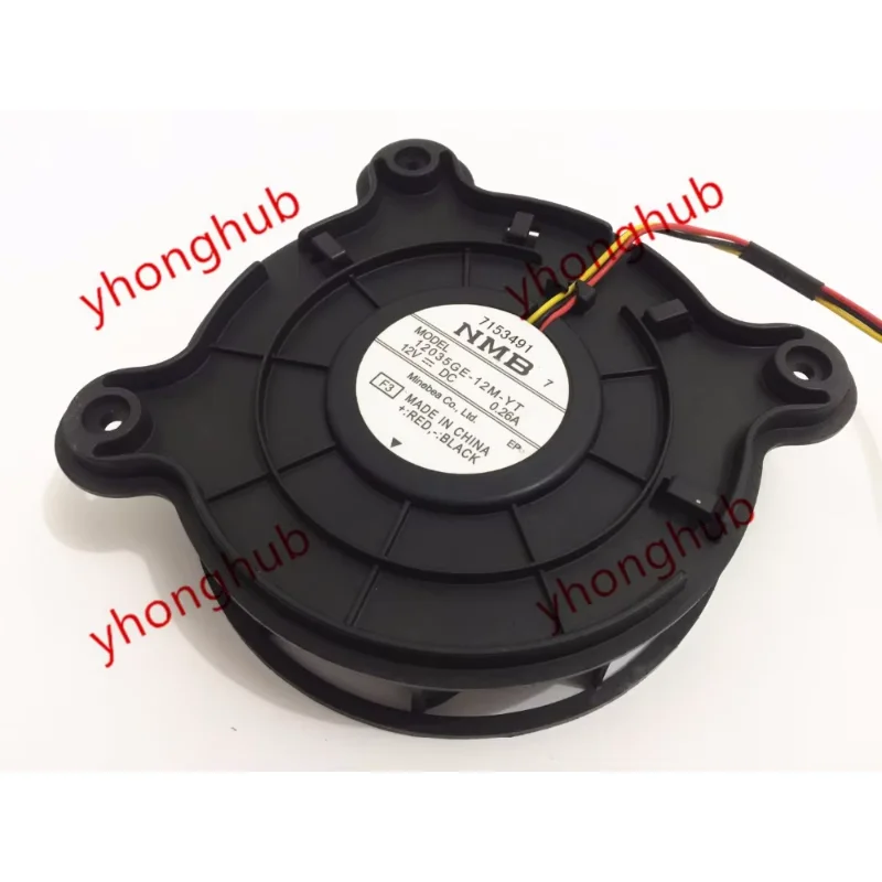 NMB-MAT 12035GE-12M-YT F3 DC 12V 0.26A 3-wire Server Cooling Fan